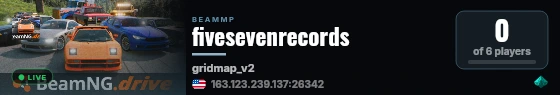 fivesevenrecords live status badge