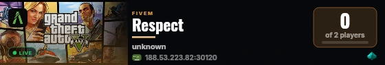 Respect  live status badge