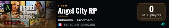 Angel City RP  live status badge
