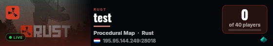 test live status badge