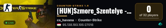 [HUN]Szmore_Szentelye - Testing live status badge