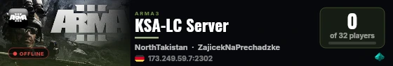 KSA-LC Server live status badge