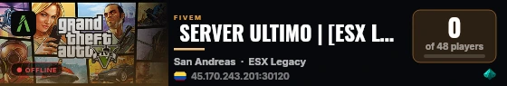  SERVER ULTIMO | [ESX Legacy] live status badge