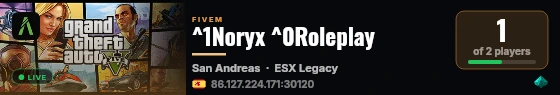 ^1Noryx ^0Roleplay live status badge