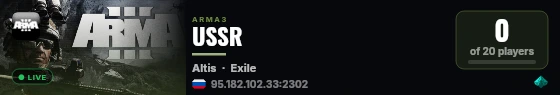 USSR live status badge