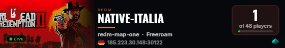 NATIVE-ITALIA live status badge