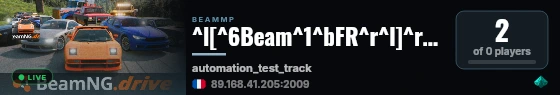^l[^6Beam^1^bFR^r^l]^r^l|^r ^l^6Automation Test Track^r ^l|^r 🚙^c^lTest^r^l/^r^l^bCourse^r🚗 ^l^aVANILLA^r^l^5 Discord : ^nBCujGVC live status badge
