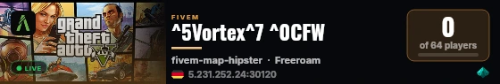 ^5Vortex^7 ^0CFW live status badge