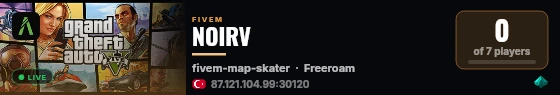 NOIRV live status badge
