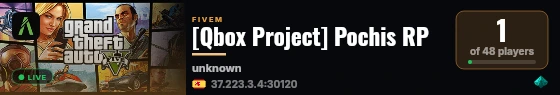 [Qbox Project] Pochis RP live status badge