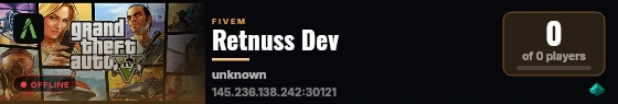 Retnuss Dev live status badge