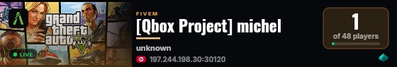 [Qbox Project] michel live status badge
