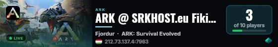 ARK @ SRKHOST.eu Fiking - (v361.7) live status badge