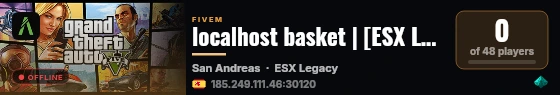 localhost basket | [ESX Legacy] live status badge