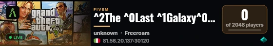 ^2The ^0Last ^1Galaxy^0!! ^5Server in development^0! live status badge
