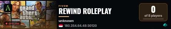 REWIND ROLEPLAY live status badge