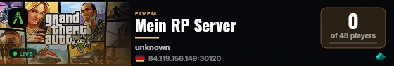 Mein RP Server live status badge