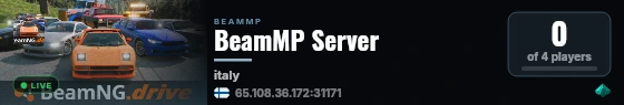 BeamMP Server live status badge