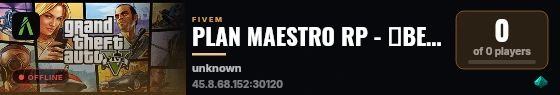 PLAN MAESTRO RP - 🛫BETA ABIERTA! - 💻discord.gg/7shTvHAh8X live status badge