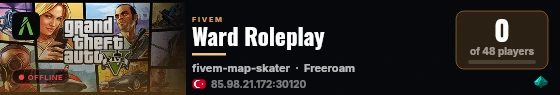 Ward Roleplay live status badge