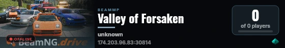 Valley of Forsaken live status badge