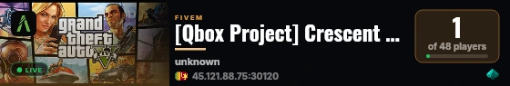 [Qbox Project] Crescent Den live status badge