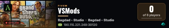VSMods live status badge