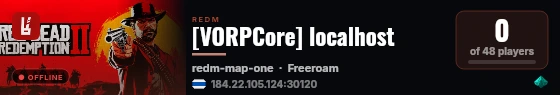 [VORPCore] localhost live status badge
