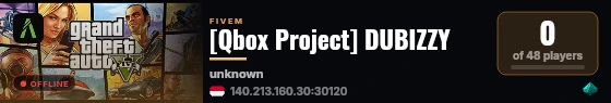 [Qbox Project] DUBIZZY live status badge