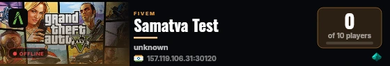 Samatva Test live status badge