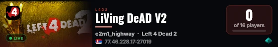 LiVing DeAD V2 live status badge