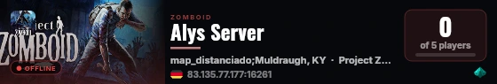 Alys Server live status badge