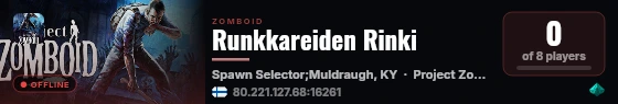 Runkkareiden Rinki live status badge
