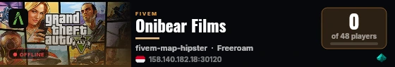 Onibear Films live status badge