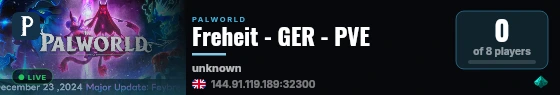 Freheit - GER - PVE live status badge