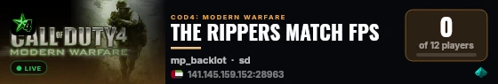 THE RIPPERS MATCH FPS live status badge