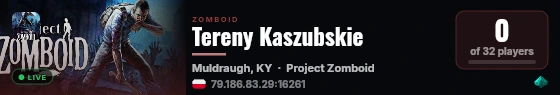 Tereny Kaszubskie live status badge