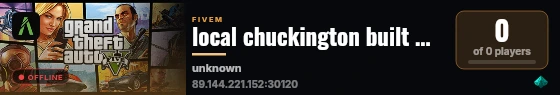 local chuckington built with FiveM Basic Server! live status badge