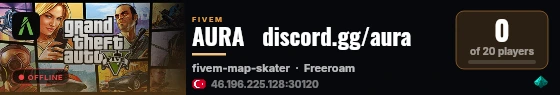 AURA   discord.gg/aura live status badge