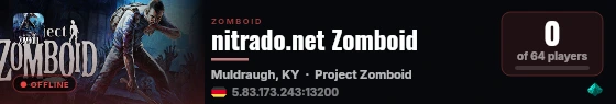 nitrado.net Zomboid live status badge