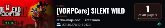[VORPCore] SILENT WILD live status badge