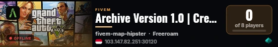 Archive Version 1.0 | Creative Edition live status badge