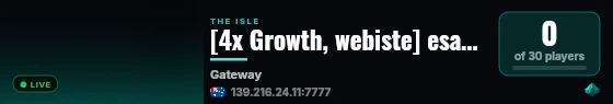[4x Growth, webiste] esadsa's server live status badge