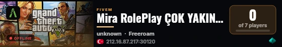 Mira RolePlay ÇOK YAKINDA live status badge