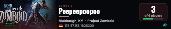 Peepeepoopoo live status badge