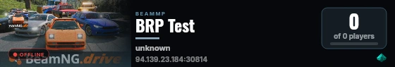 BRP Test live status badge