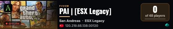 PAI | [ESX Legacy] live status badge