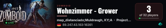 Wohnzimmer - Grower live status badge