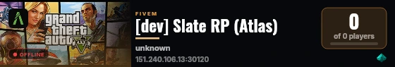 [dev] Slate RP (Atlas) live status badge