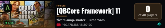 [QBCore Framework] 11 live status badge
